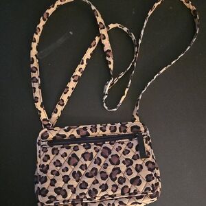 Vera Bradley Leopard Print Crossbody Bag